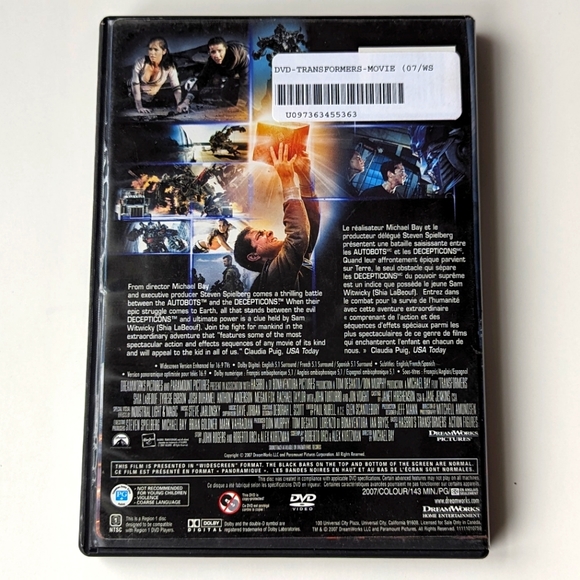 2/$15 Transformers DVD - Previously Viewed - Picture 2 of 4